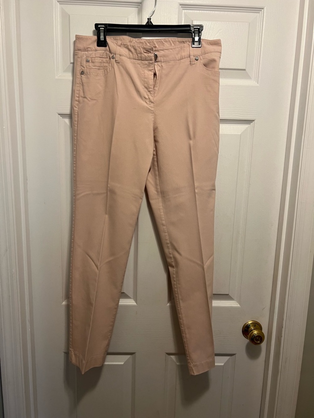 New Directions Blush Pink Slim Trousers